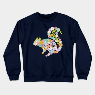 Squirrel Floral Body Crewneck Sweatshirt